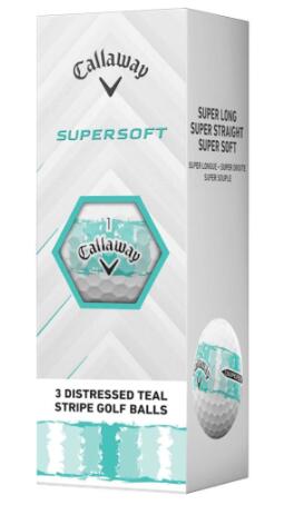 Callaway Golf NEW Supersoft Stripe, Bolas de golfe com alinhamento, turquesa 2/4