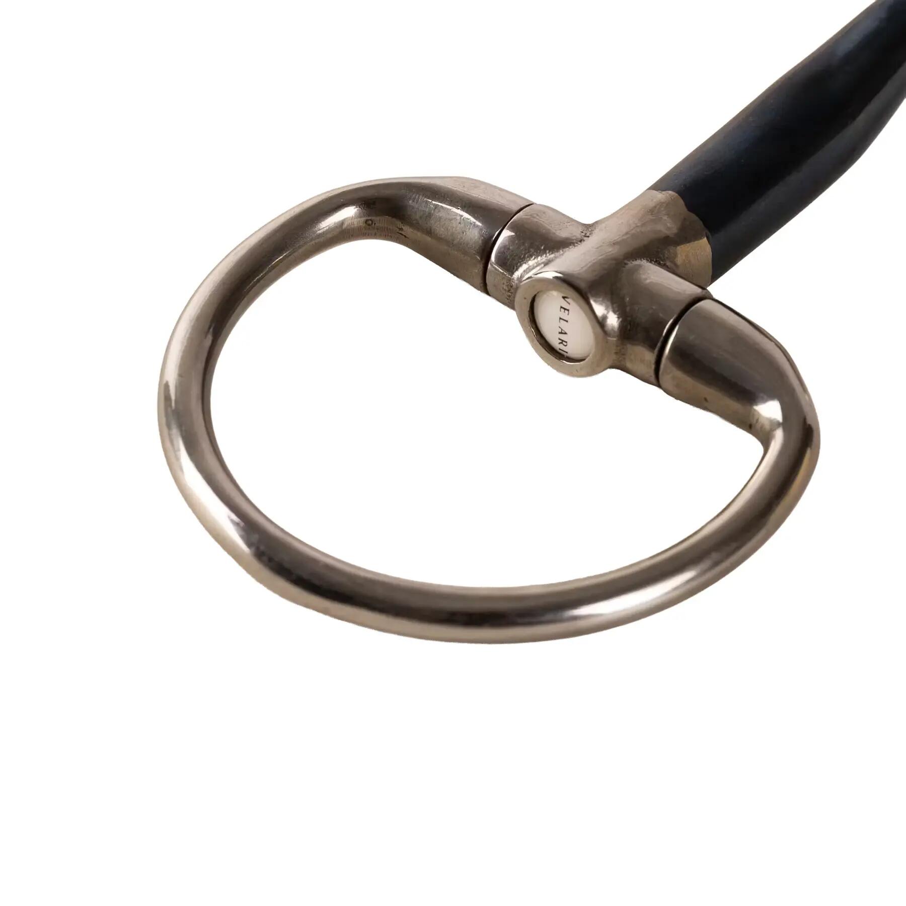Mors de oliva doble bisagras para caballo Velari Sweet Iron 14mm 13,5cm 4/5