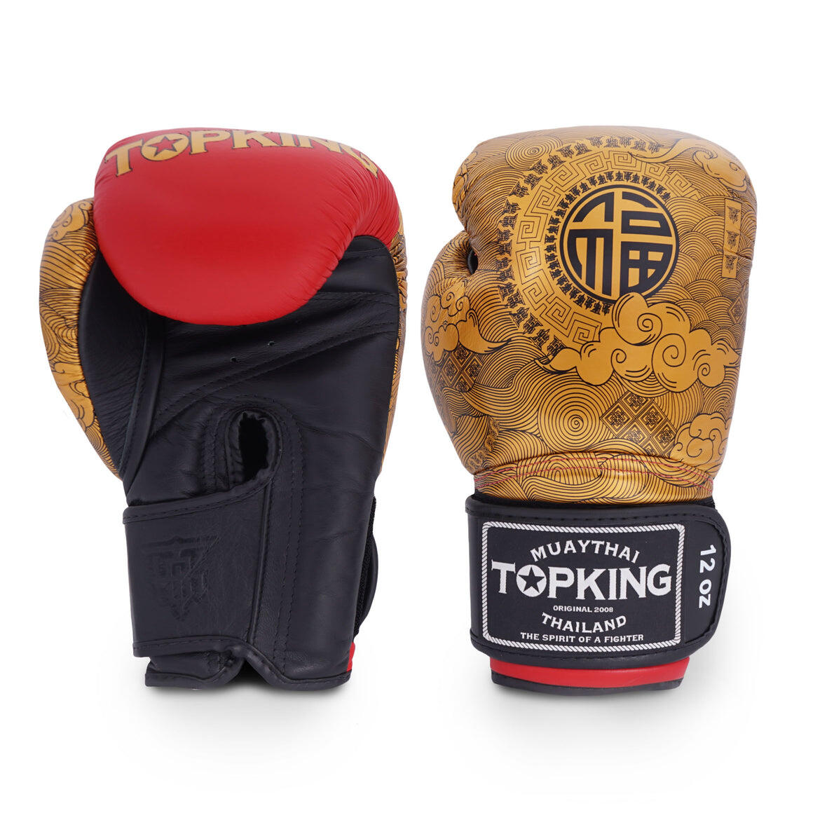 Gants de Boxe Topking HAPINESS CHINESE Blancs 1/4