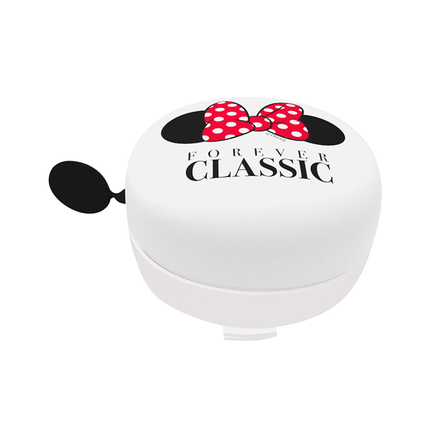 Dzwonek rowerowy retro dla dziewczynek Minnie Mouse, biały, 6 cm