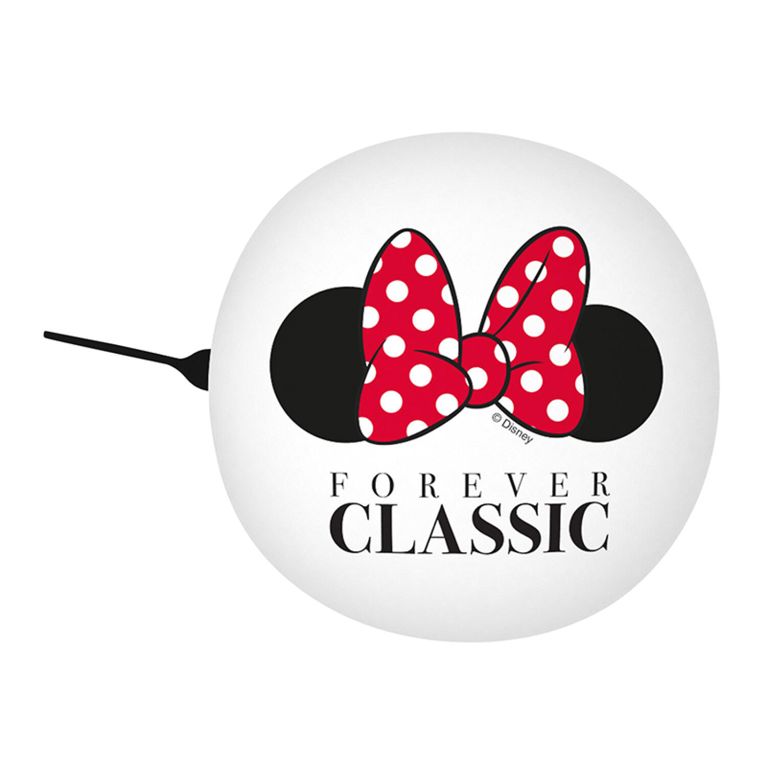 Meisjes fiets-retrobel Minnie Mouse, wit, 6 cm 3/4