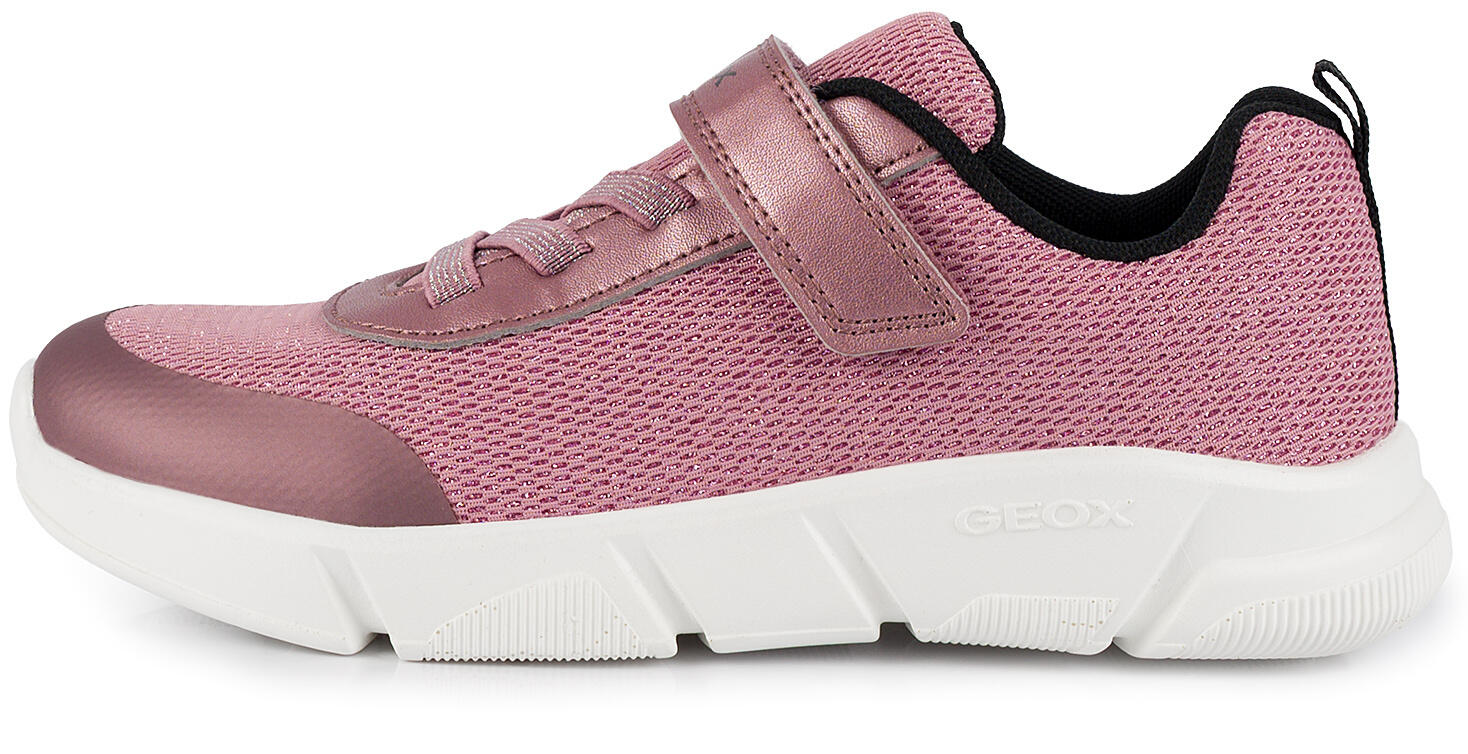 Buty dziecięce sportowe sneakersy dla dziewczynki rzep błyszczące GEOX ARIL 2/7