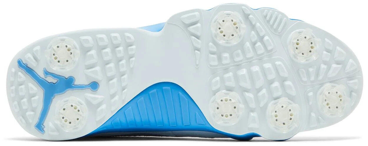 Air Jordan 9 Retro Low Golf White University Blue 3/5