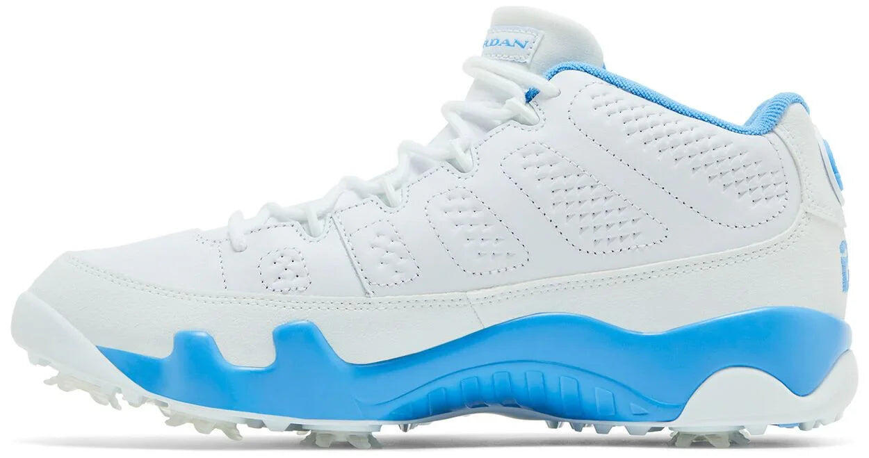 Air Jordan 9 Retro Low Golf White University Blue 2/5