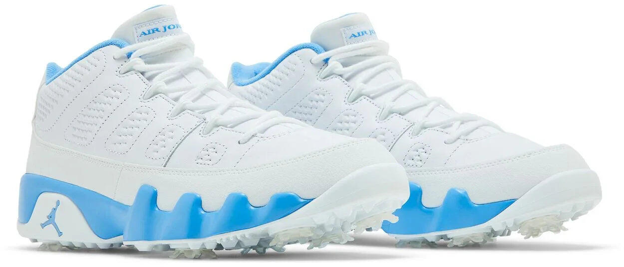 Air Jordan 9 Retro Low Golf White University Blue 5/5