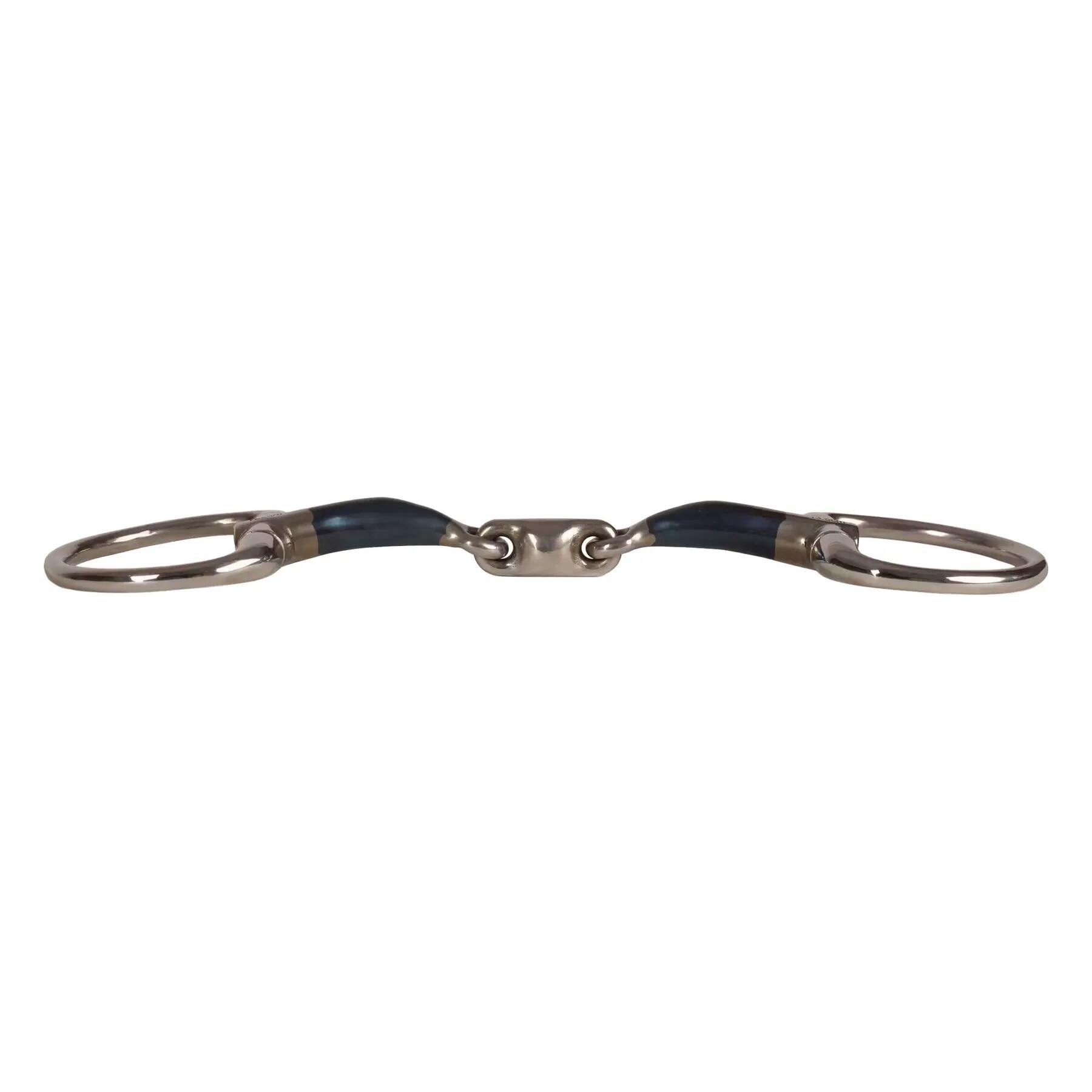Mors de oliva doble bisagras para caballo Velari Sweet Iron 14mm 13,5cm 2/5
