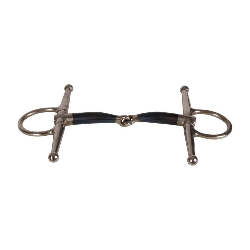 Single break cheek bit for horse Velari Full Cheek Bit Sweet Iron 14mm 13,5cm