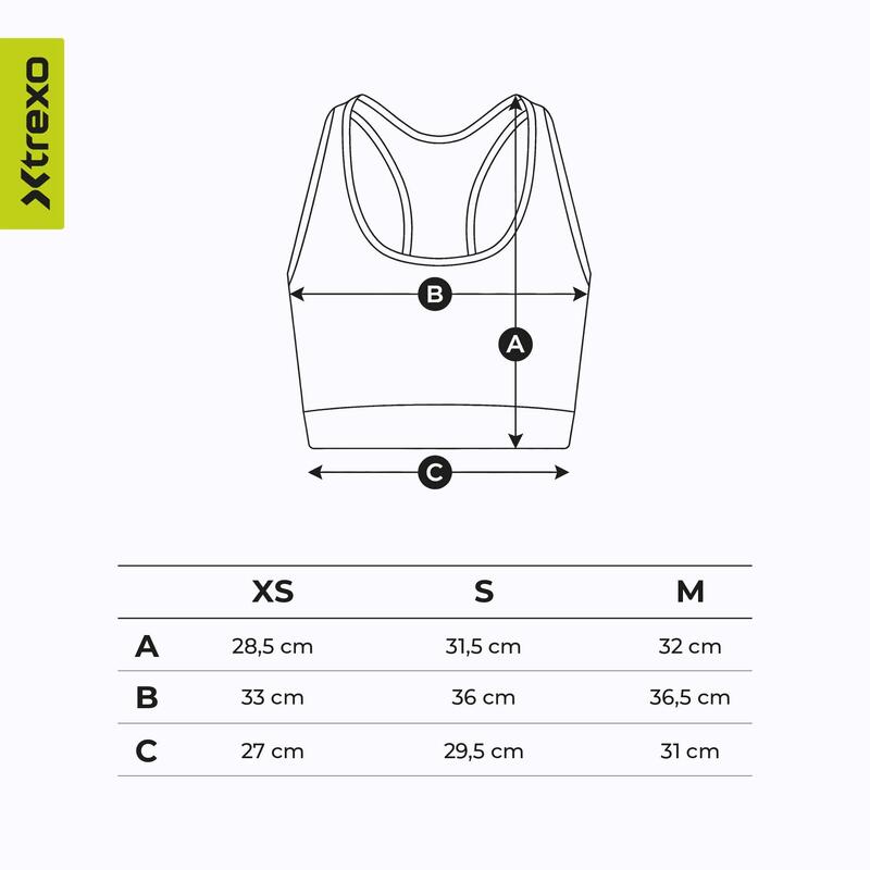 Sutien sport XTREXO Rexi Up Seamless Bra
