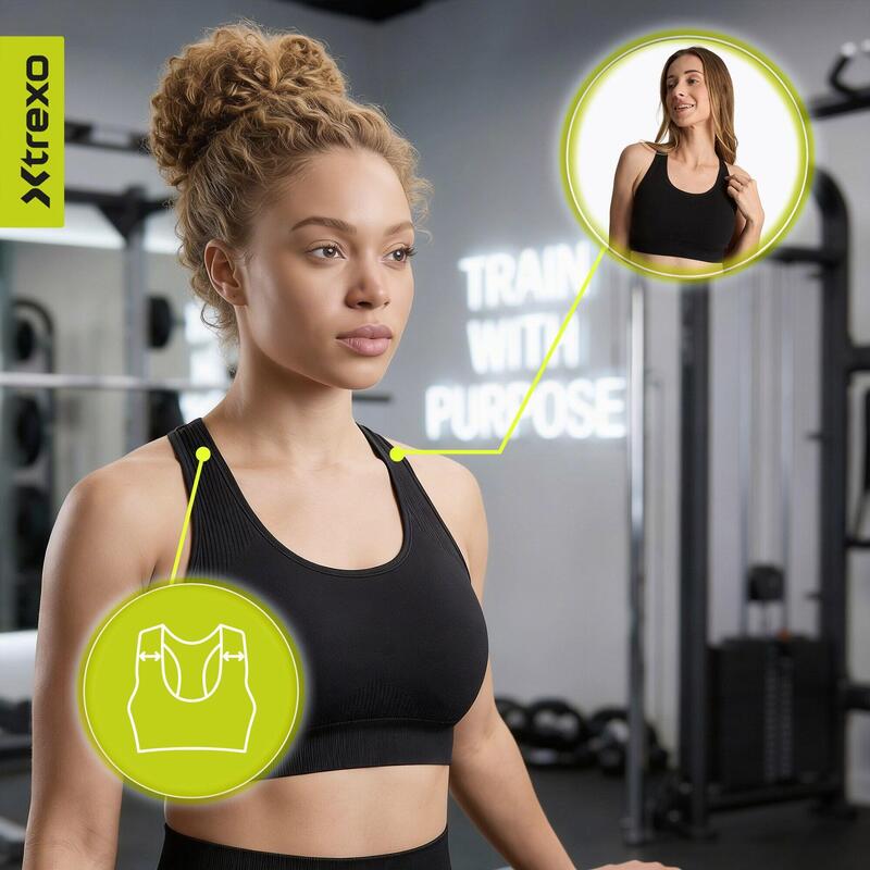 Sutien sport XTREXO Rexi Up Seamless Bra