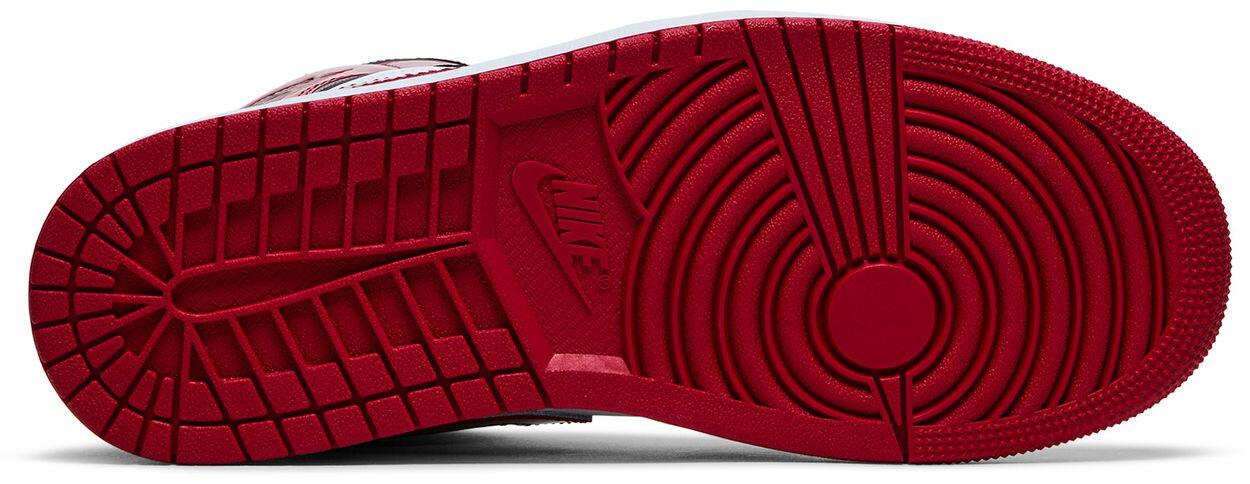Jordan 1 Mid SE Patent Bred Toe 3/5