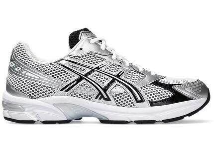 ASICS Gel-1130, Blanc Noir Argent, Baskets running rétro