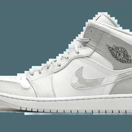 Men - Basketball - Shoes - Mid camo - Air Jordan 1 Mid - Grey