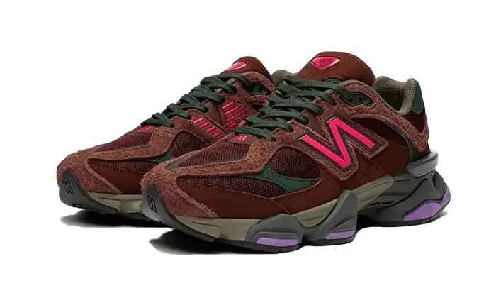 New Balance 9060 Rich Oak Burgundy 2/3