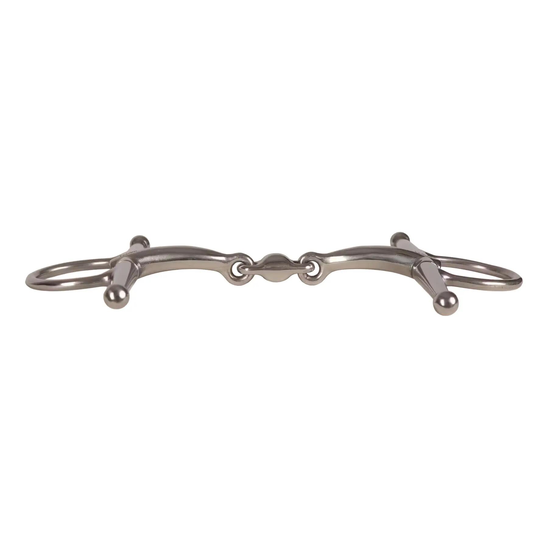 Mors à aiguille double-brisures pour cheval en acier inoxydable Velari Full Chee 2/5