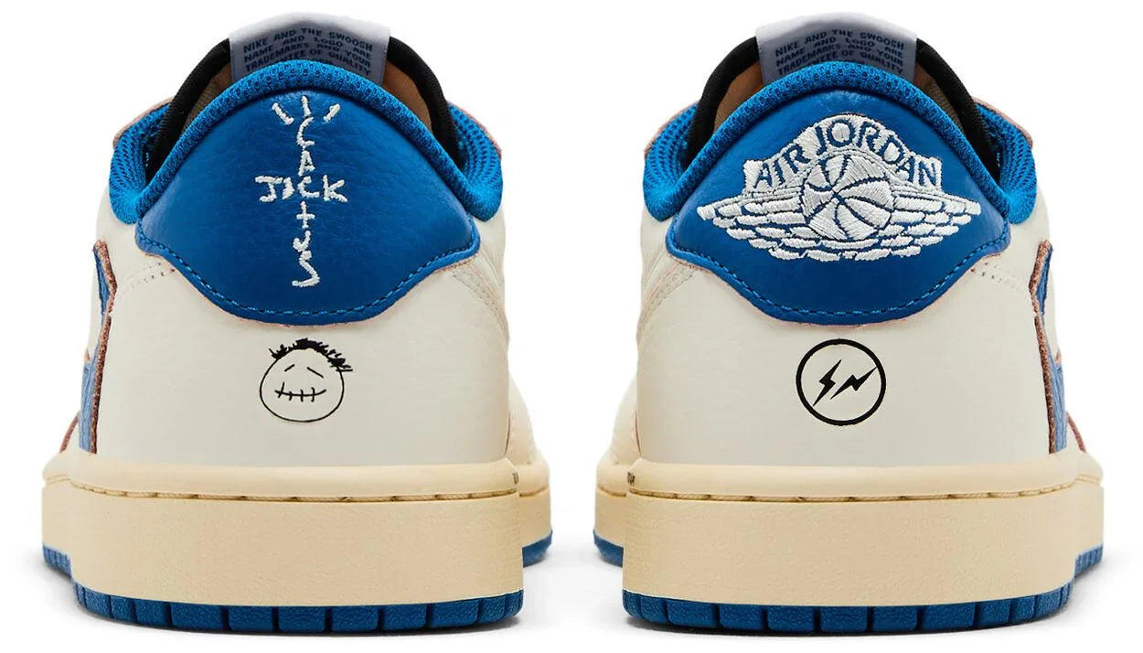 Jordan 1 Retro Low OG SP Fragment x Travis Scott Sail Military Blue 4/5
