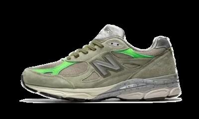 Schoenen - lifestyle - 990 v3 - olijf/grijs/fluorgroen