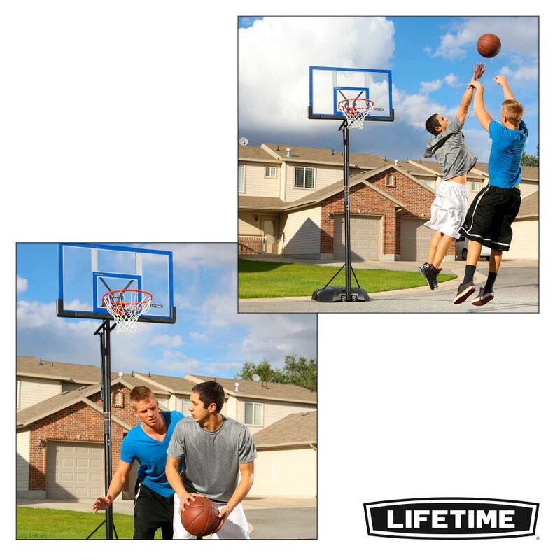 Tabela basquetebol super resistente LIFETIME altura regulável 244/305 cm uv100