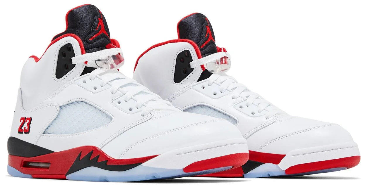 Jordan 5 Retro Fire Red Black Tongue (2025) 5/5