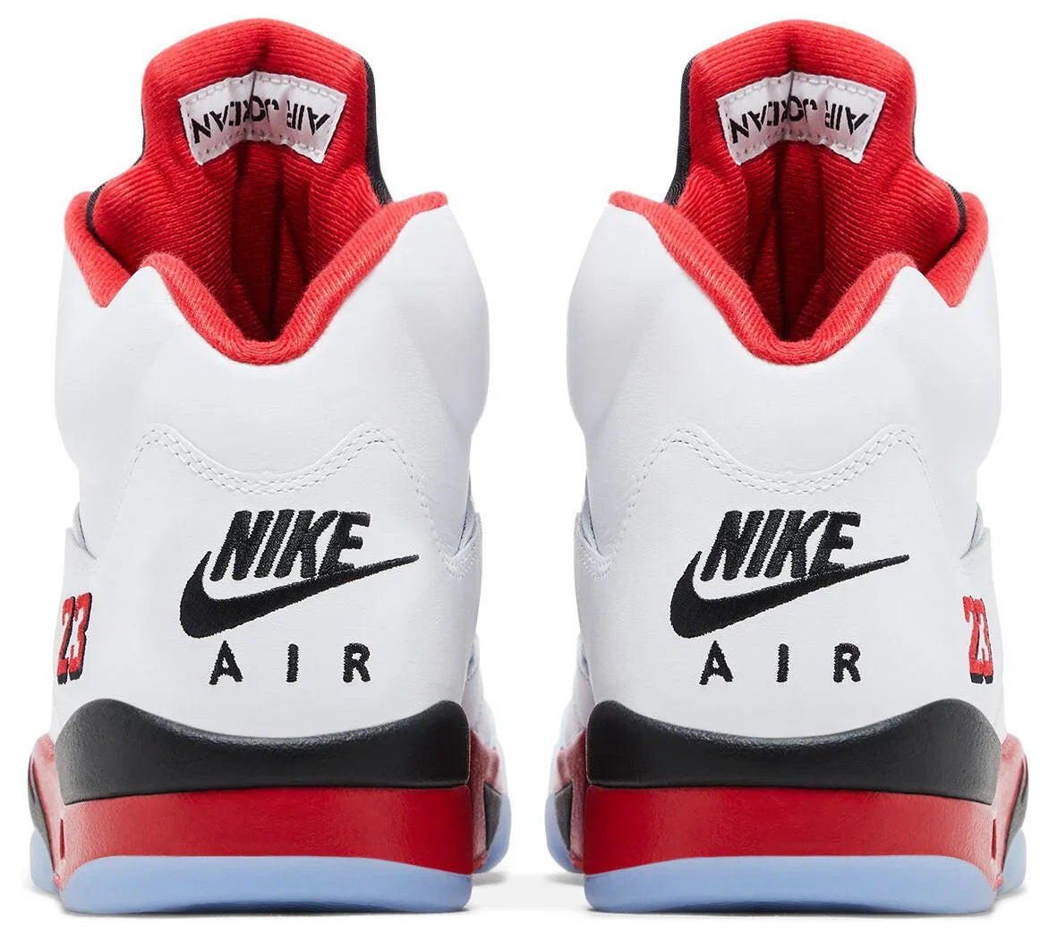 Jordan 5 Retro Fire Red Black Tongue (2025) 4/5