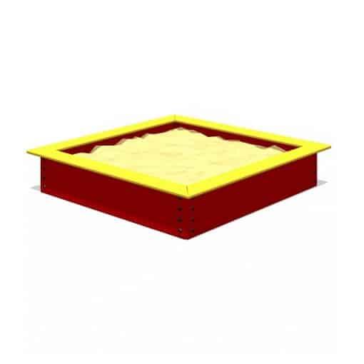 Piaskownica Z Atestem 200X200 Czerwona