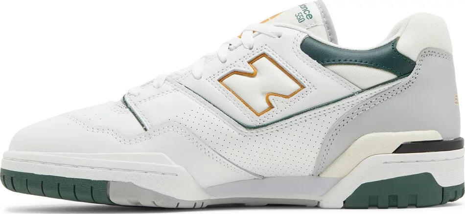 New Balance 550 White Nightwatch Green 2/6