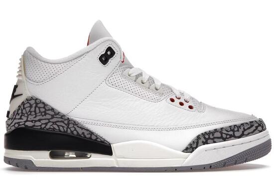Zapatillas - baloncesto - unisex - Air Jordan 3 - blanco/gris cemento