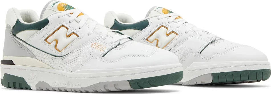 New Balance 550 White Nightwatch Green 6/6