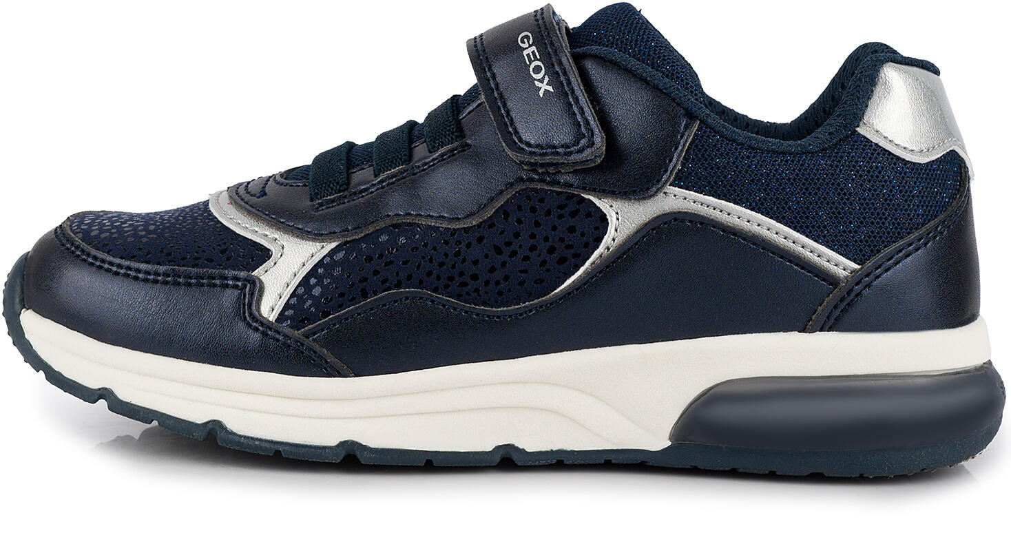 Buty dziecięce sportowe sneakersy dla dziewczynki na rzep świecące LED 3/7