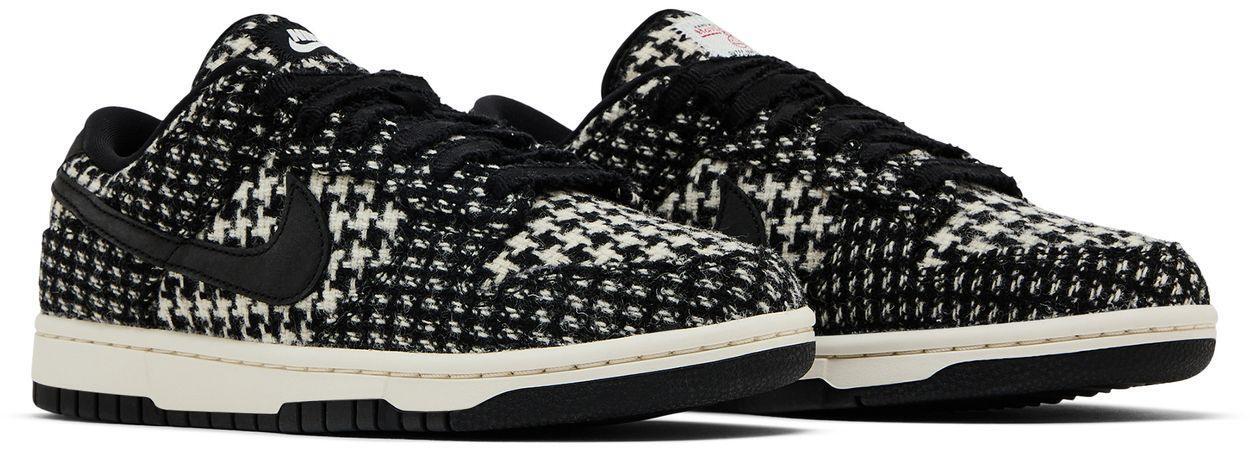 Nike Dunk Low Harris Tweed White Black Multi Donna 5/5