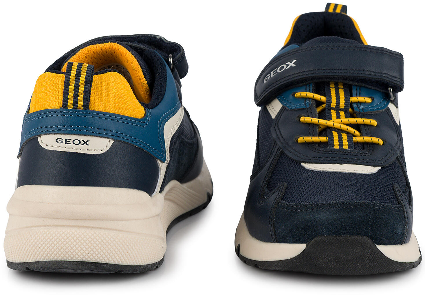 Buty dziecięce sportowe sneakersy dla chłopca ekoskóra na rzep GEOX ROONER 4/7