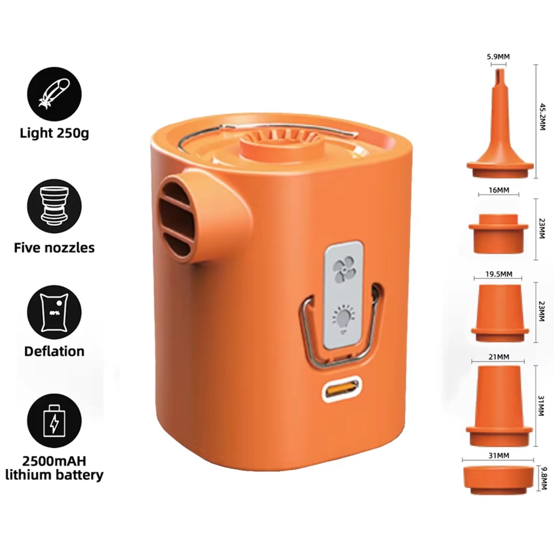 przenośna pompka elektryczna camping 4800 pa led 3/6