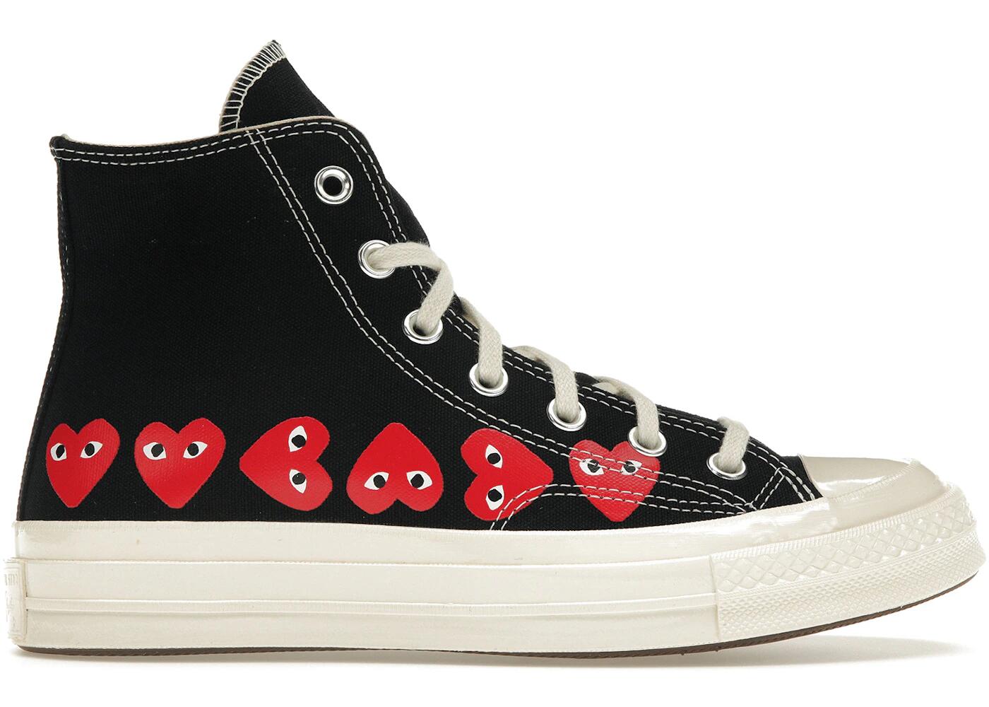 Converse Chuck Taylor All Star 70 Hi Comme des Garcons PLAY Multi-Heart Black 2/2