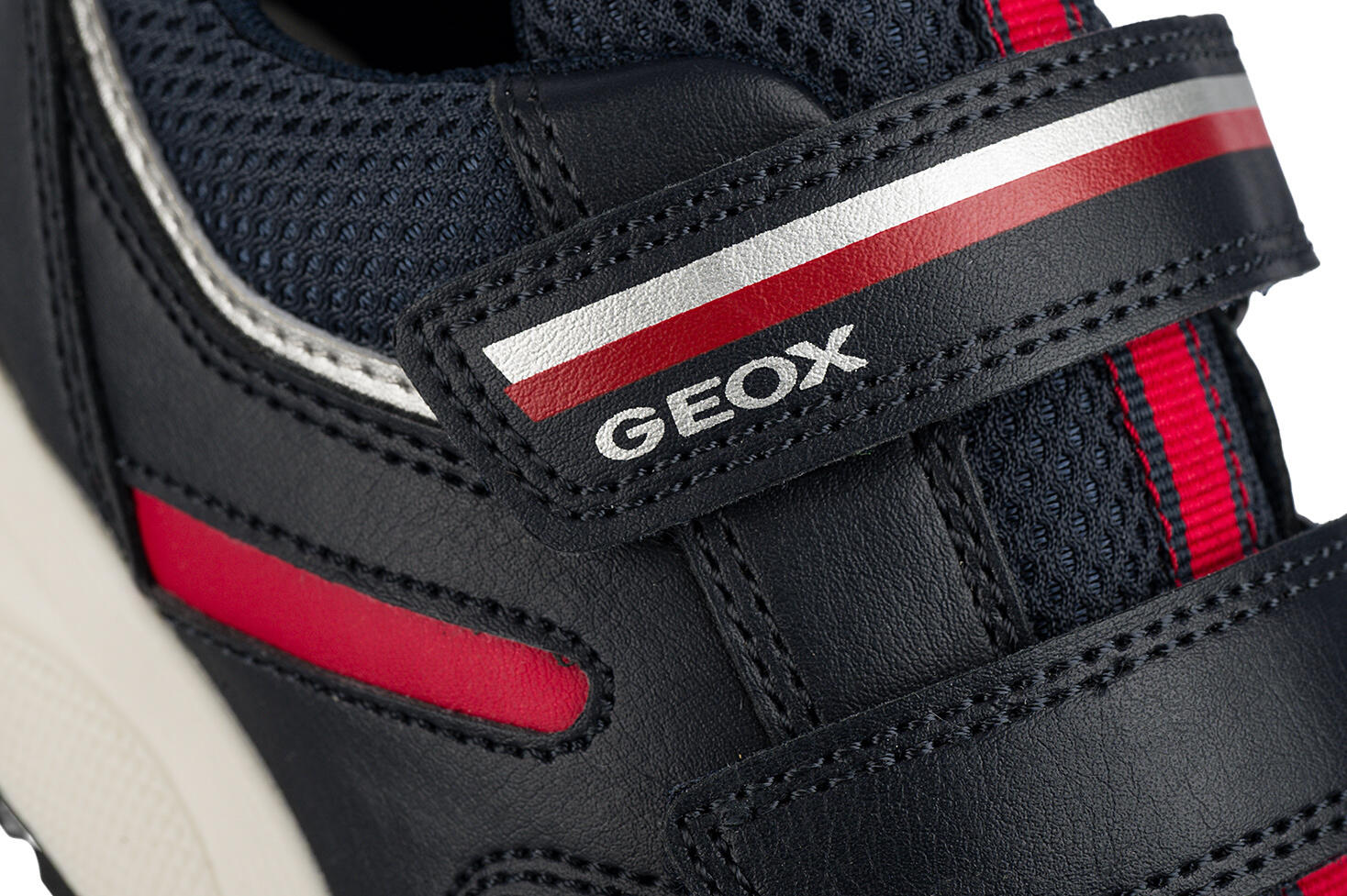 Buty dziecięce sportowe sneakersy dla chłopca na rzep ekoskóra GEOX ROONER 5/7