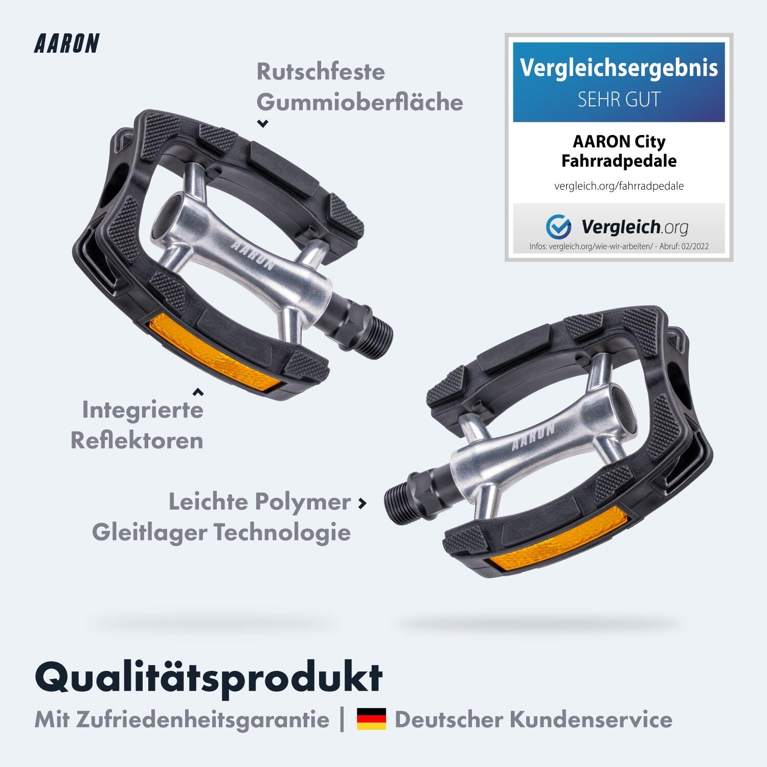 City 2.0 Fahrradpedale - rutschfest, abgedichtete Lager, Reflektoren 2/7
