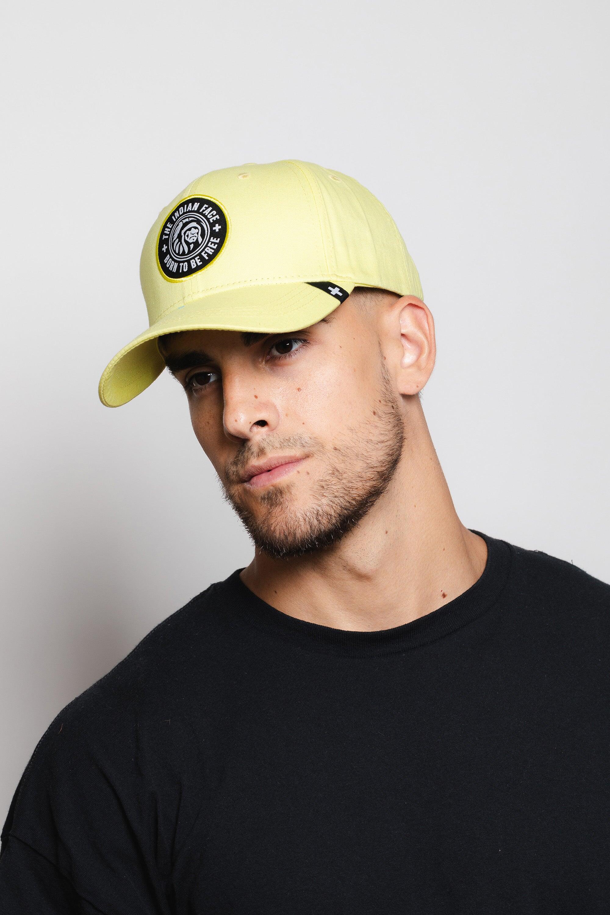 Gorra Action The Indian Face algodón ajustable visera curva amarilla 6/7