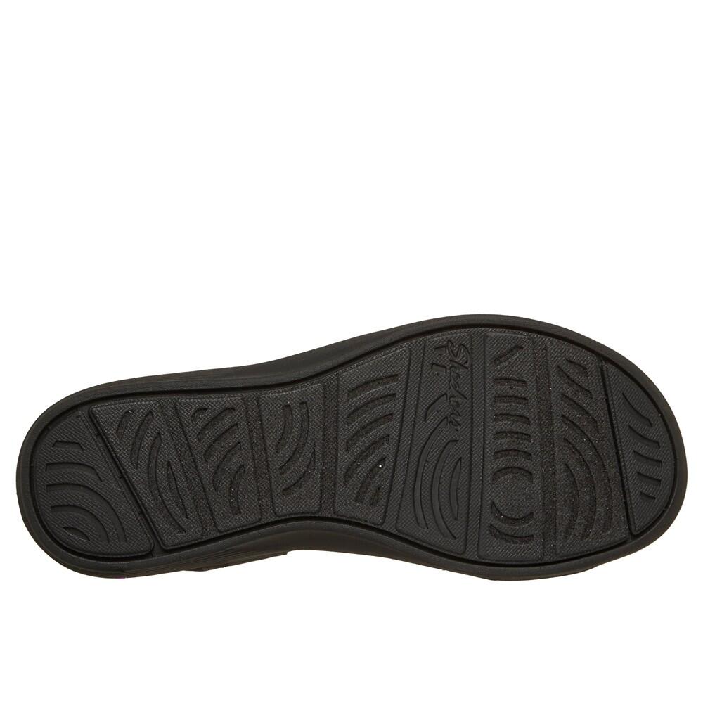 Sandalia Mujer Skechers Arya Favorite Finds Tejido Negro 3/7