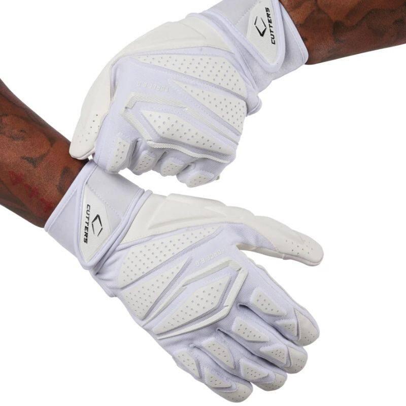 Gants de Football américain Cutters Force 6.0 Lineman Blanc 2/2