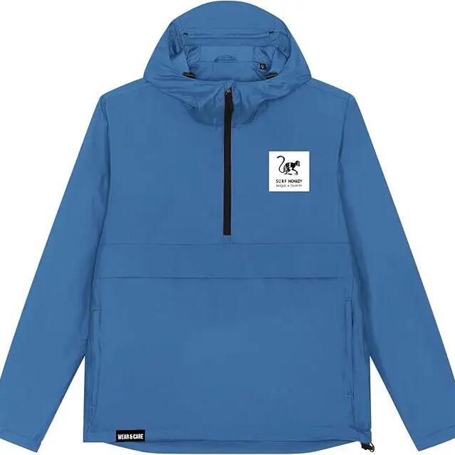 Unisex Windbreaker - Recycled - Waterproof - Fluorine-free DWR (Blue)