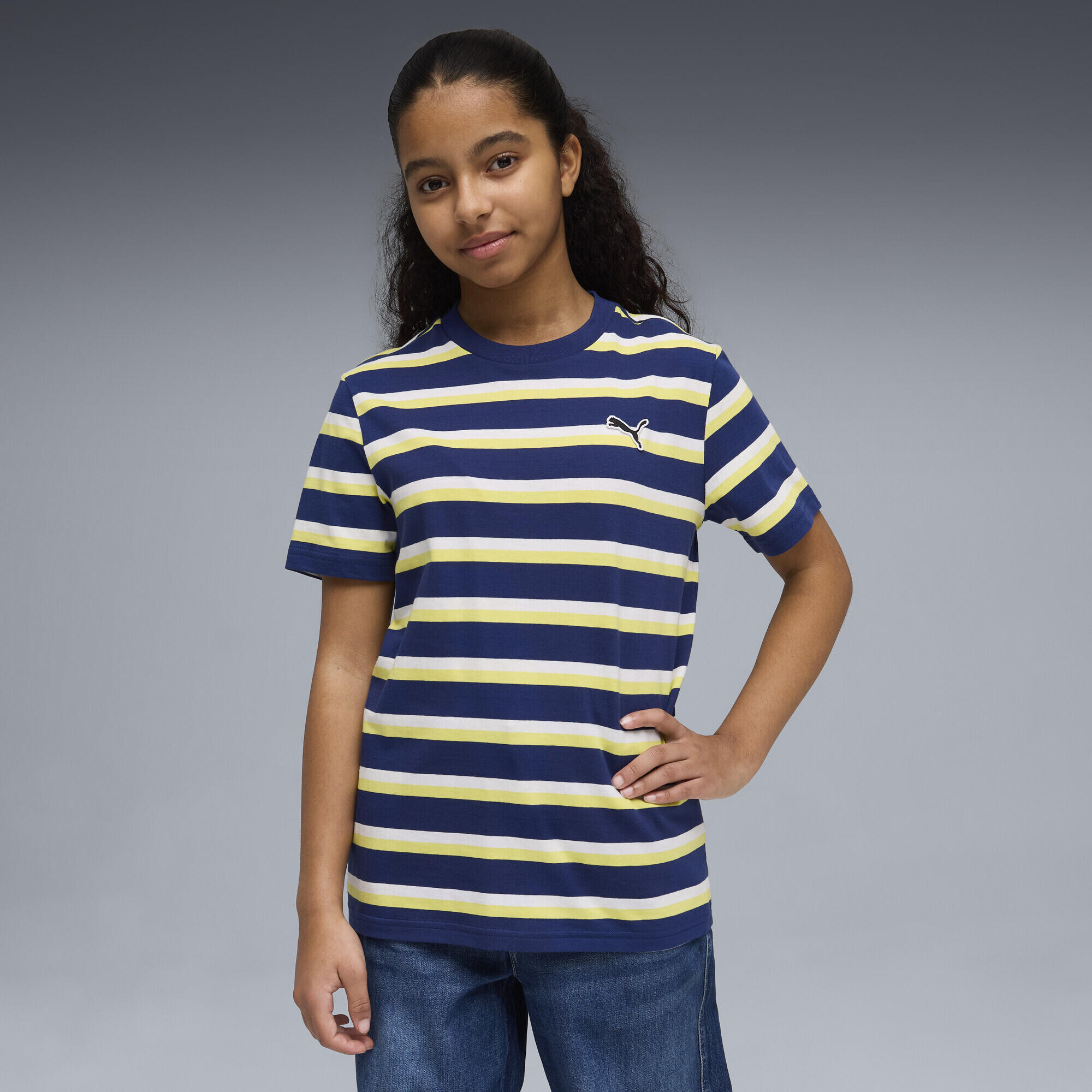 T-shirt fitness padrão riscas Essentials PUMA 2/6