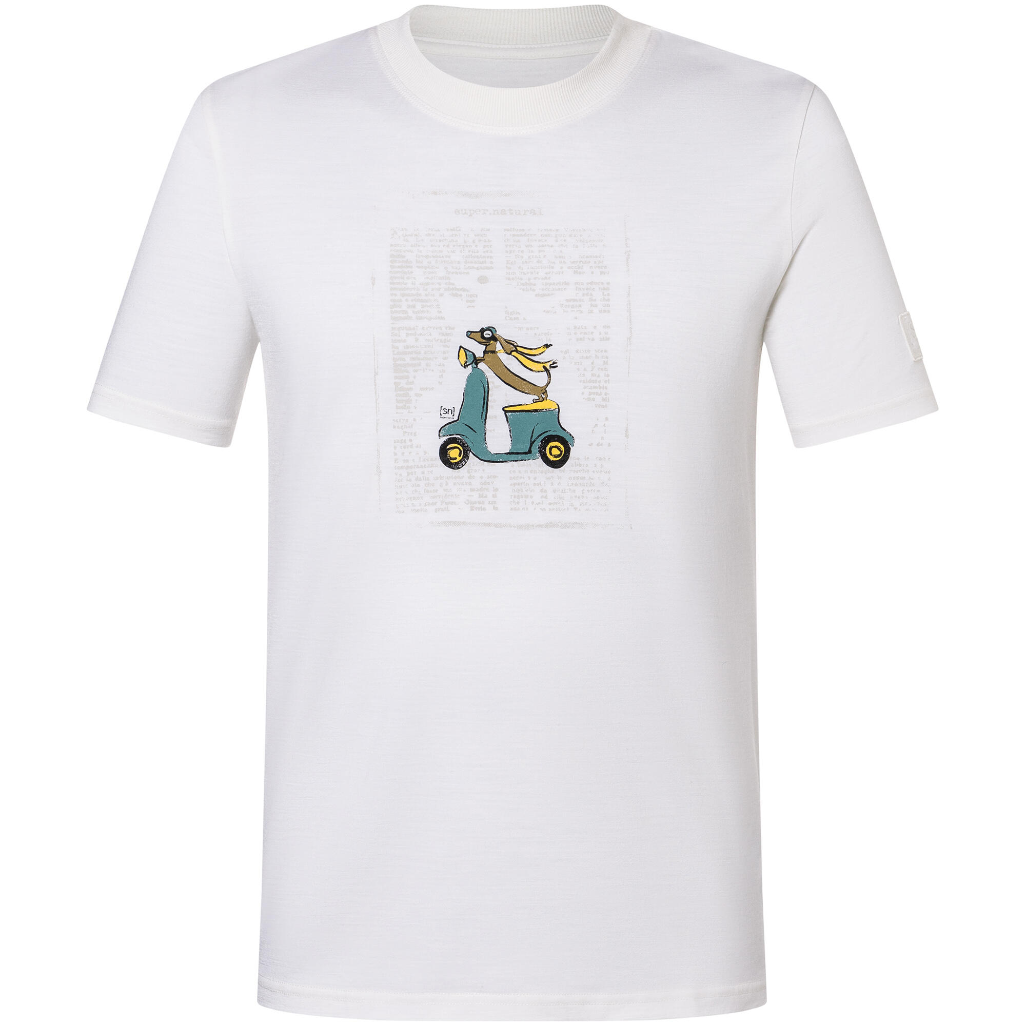 Koszulka męska SUPER.NATURAL M Racing Dachshund Bio J Tee  biała 4/5