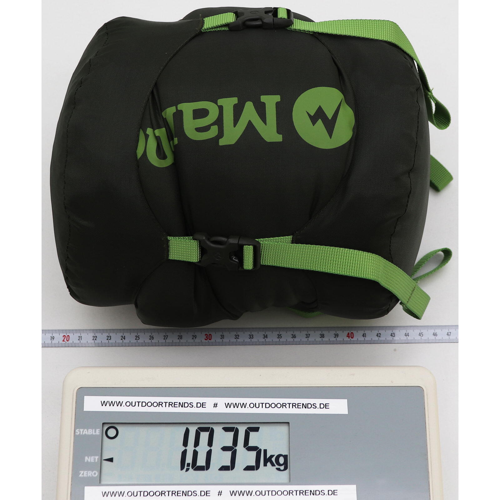 Daunen-Schlafsack Wraptor Down 30 grasshopper-nori 6/7