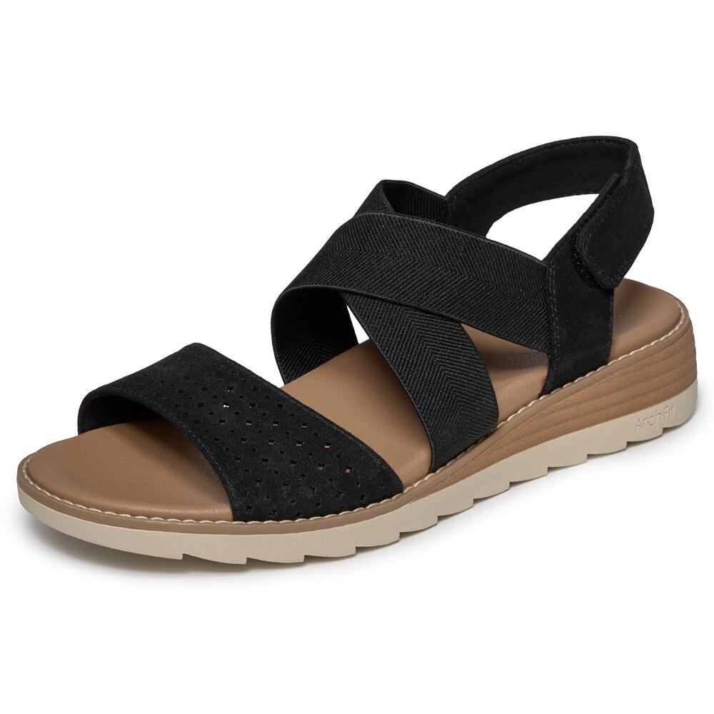 SANDALE FEMME Skechers Bobs avec  Apoyo Arch Fit Oasis NOIR 2/7