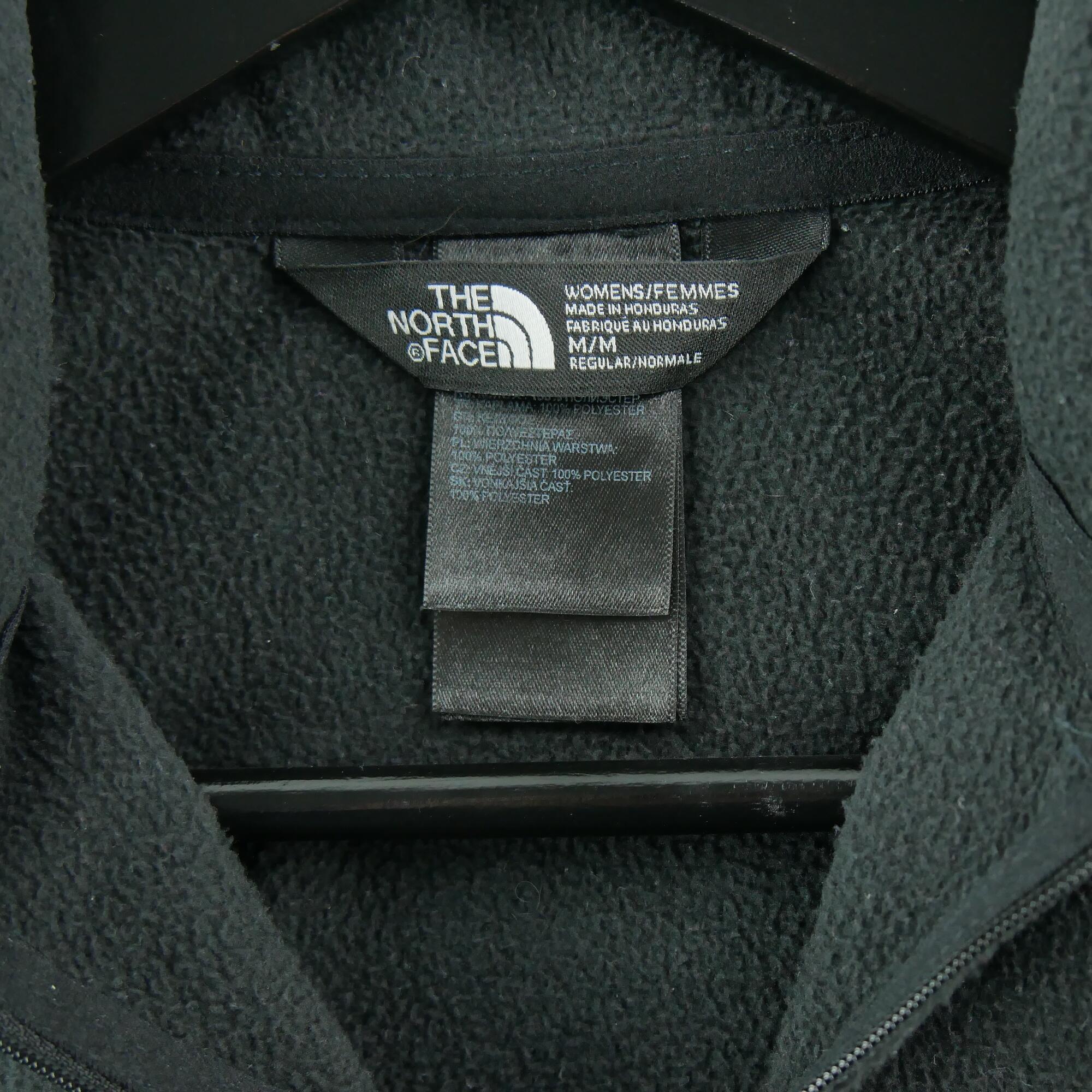 Damen TNF Schwarzer Fleece-Pullover 5/6