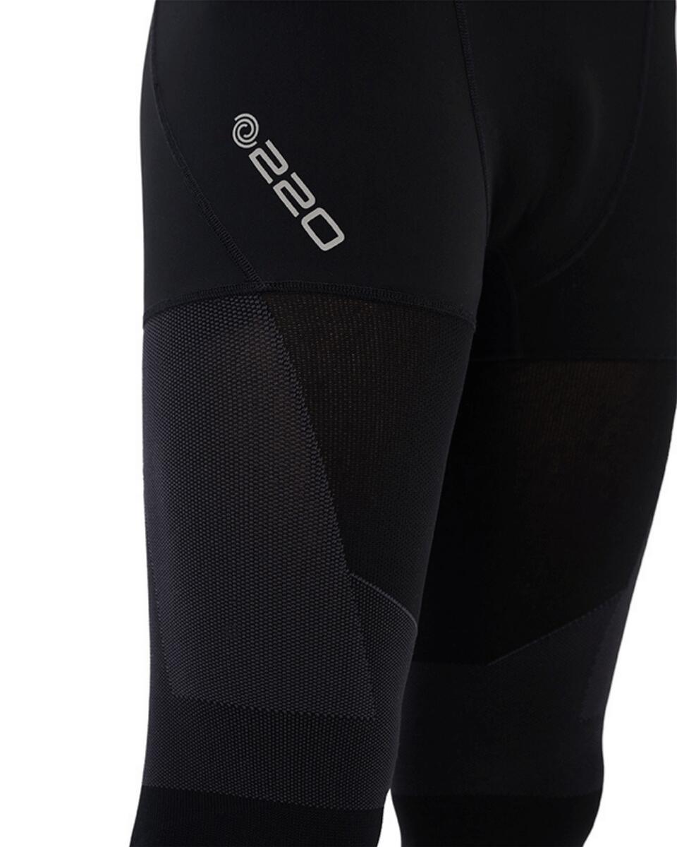 Męskie legginsy do biegania sportowe kompresyjne 3D PRO Run CEP czarne 3/7
