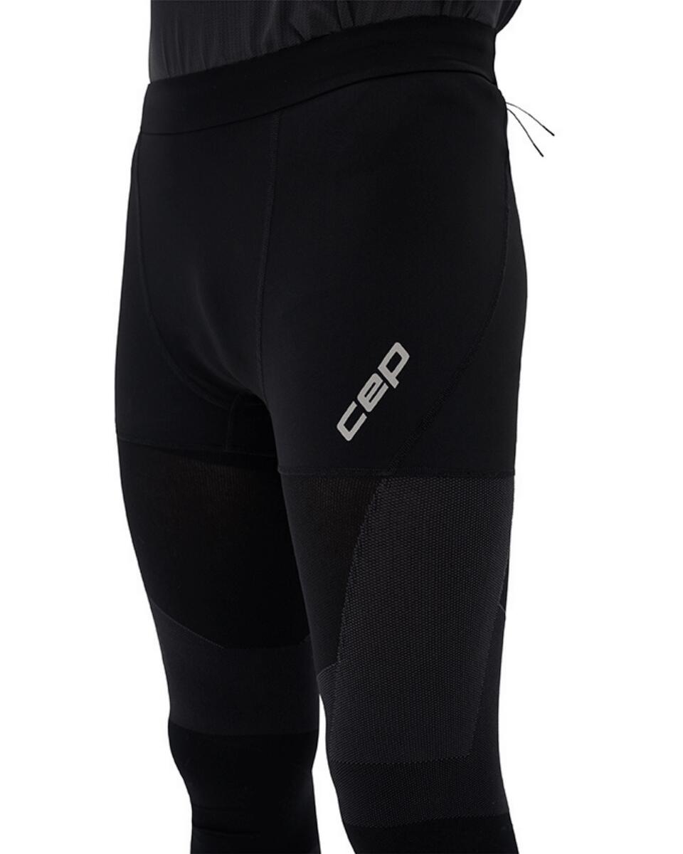 Męskie legginsy do biegania sportowe kompresyjne 3D PRO Run CEP czarne 2/7
