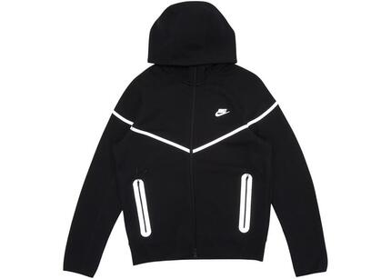 Nike Sportswear Tech Fleece Full Zip Windrunner Hoodie Schwarz/Bemis Silver