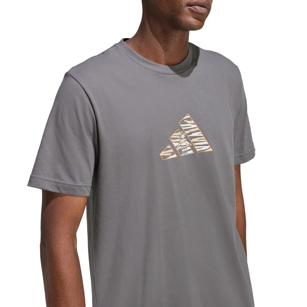 T-shirt homme ADIDAS camo coton 4/6