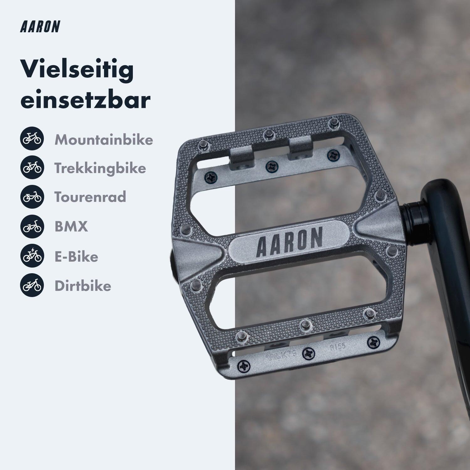 Rock MTB Pedale Aluminium, CroMo-Achse, 10 Pins - Grau 2/7