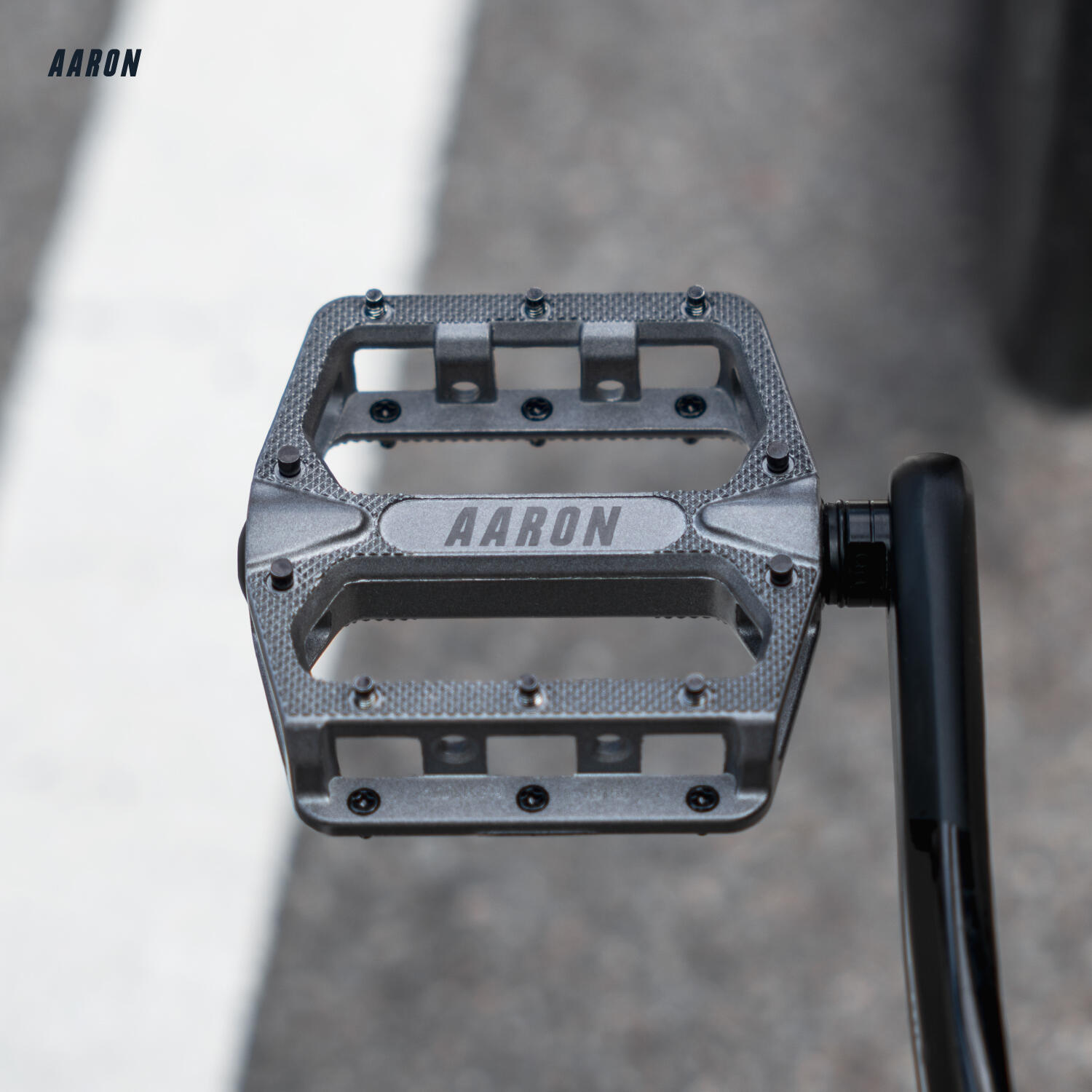 Rock MTB Pedale Aluminium, CroMo-Achse, 10 Pins - Grau 7/7