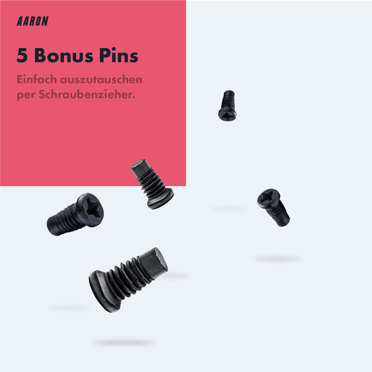 Rock MTB Pedale Aluminium, CroMo-Achse, 10 Pins - Grau 4/7